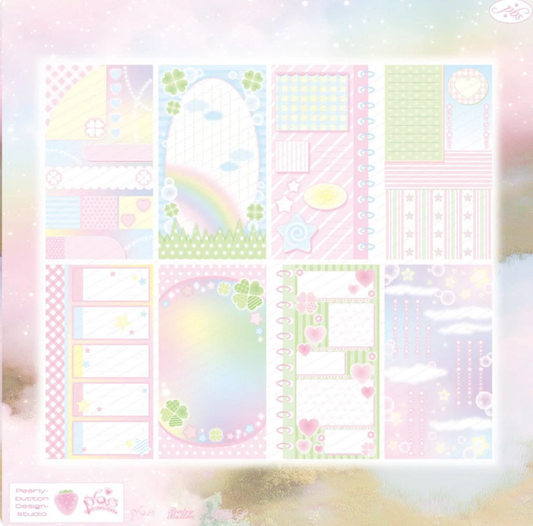 Pearly Button Dreamy Pastel Paper Sticker Pack