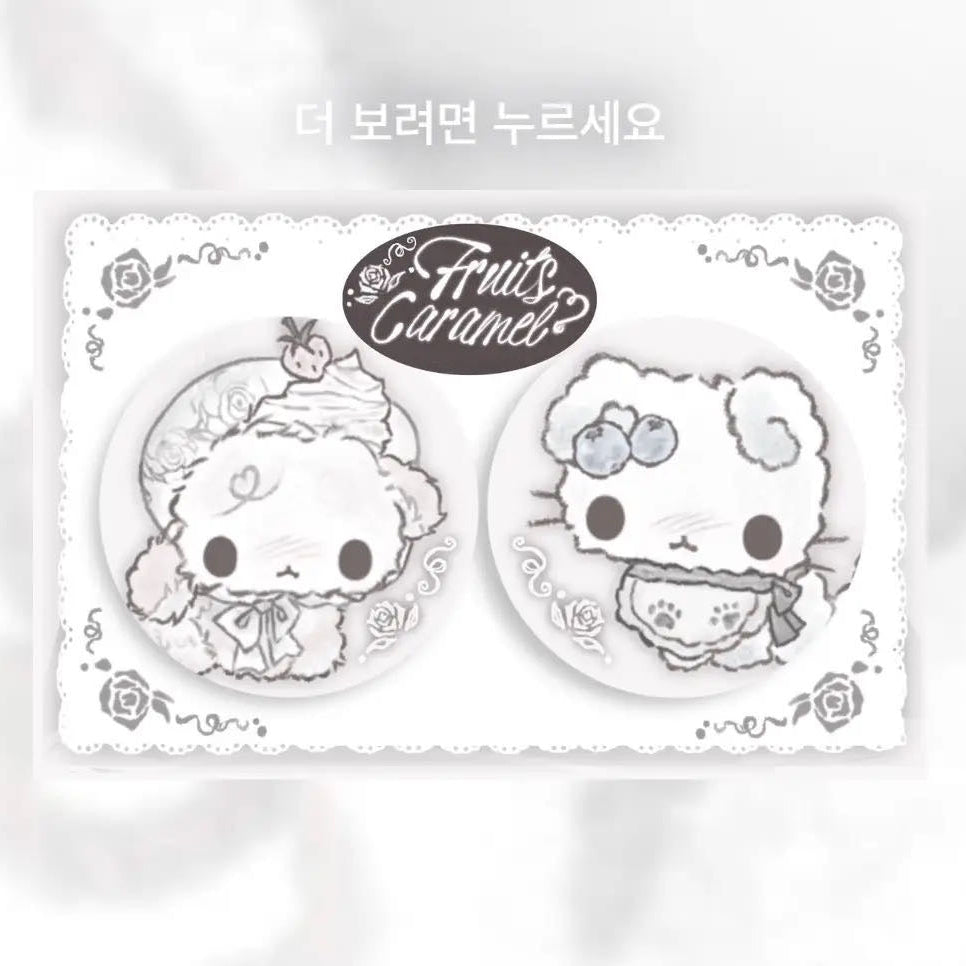 Natsu Nya Fruits Caramel Pin Button