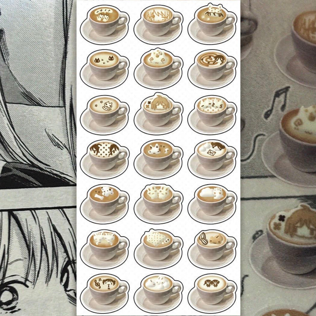 Cat Latte Sticker