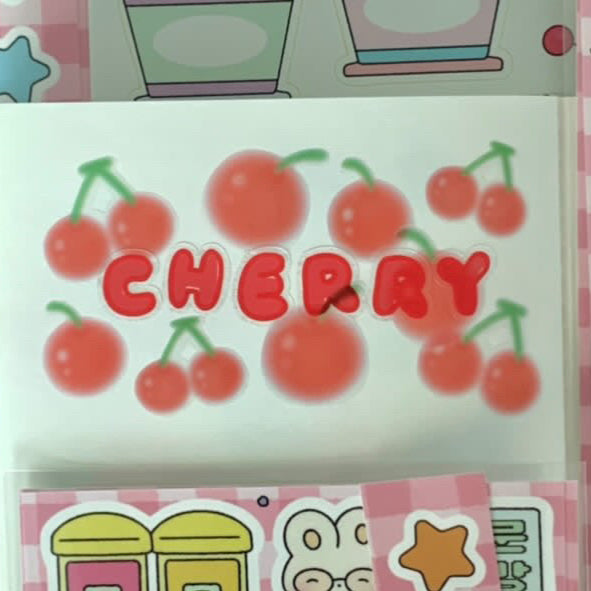 Cherries Kiss Cut Masking Tape