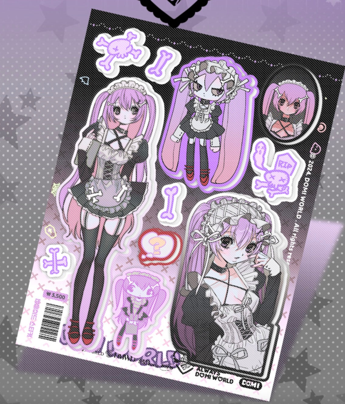 Domi World Bone Maid Sticker