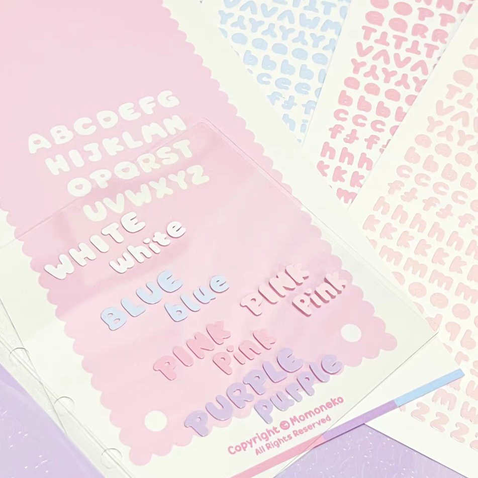 Cute Alphabet Letter Sticker