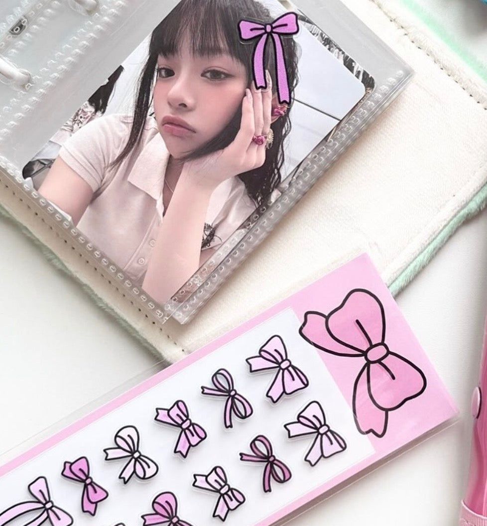 Somandpeace Line Pink Ribbon Sticker