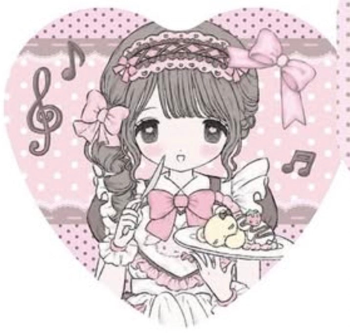 Milky Hearts Chocolate Bear Badge