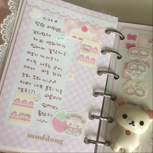 Tanpopo Strawberry Kitty Sticker