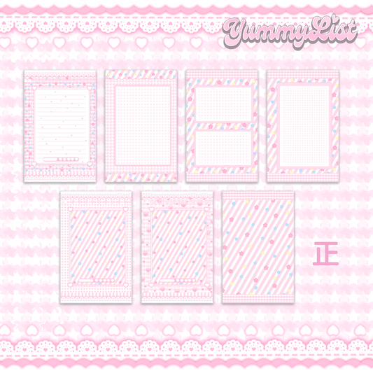 Yummylist A7 Refill Page
