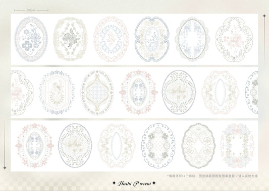 Hoshi Lace Label Kiss Cut Tape - Color