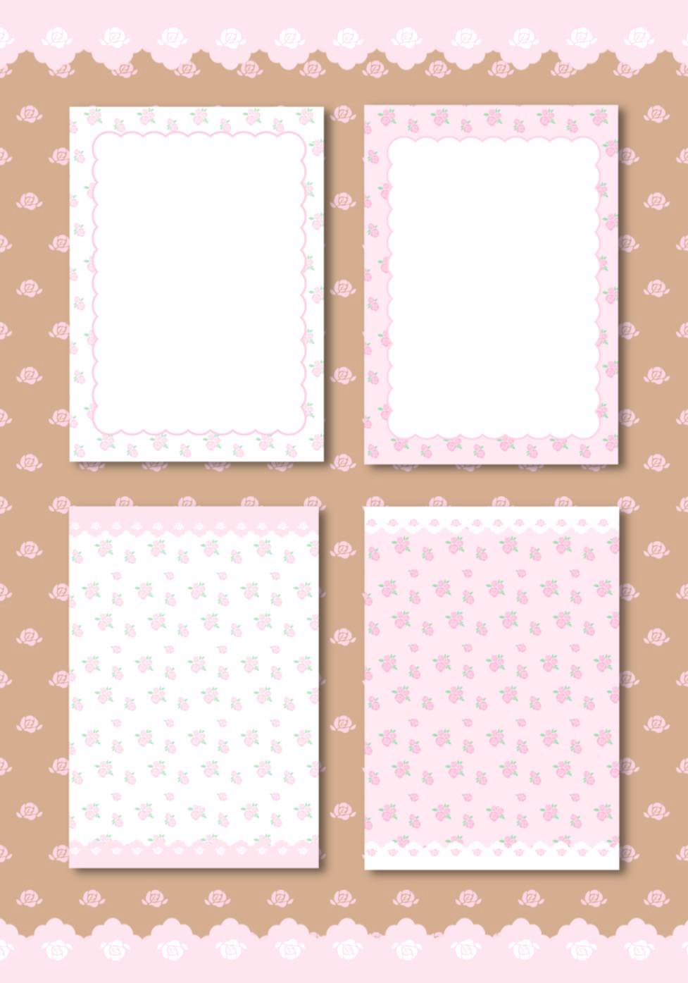 M5 Rose Lace Refill Page