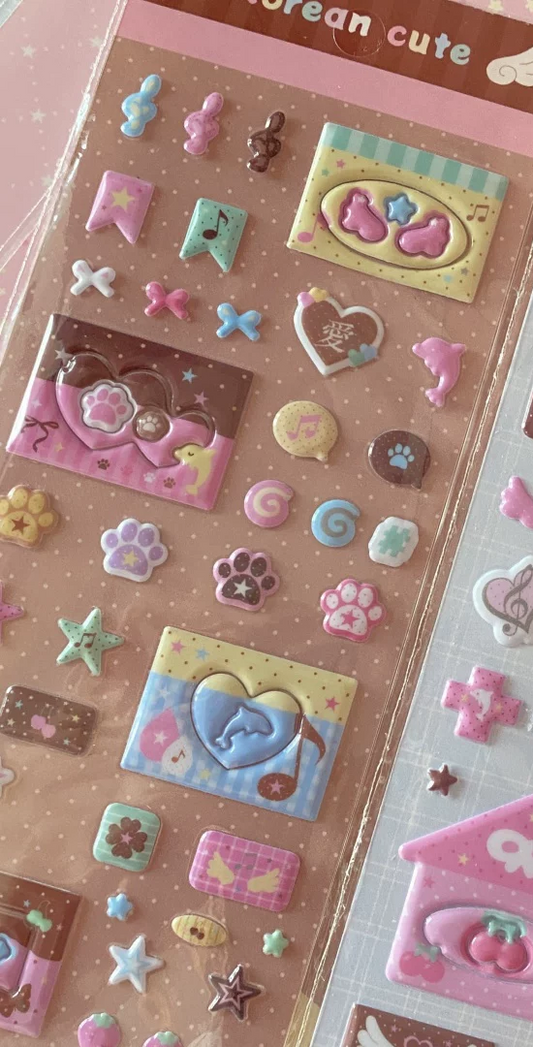 Animal Frame Puffy Sticker