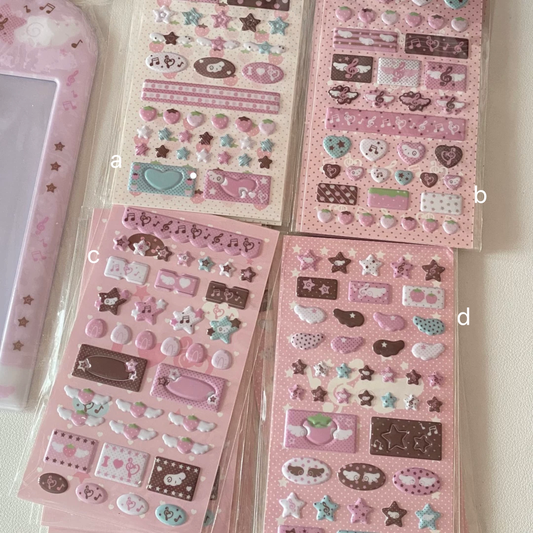 Chocolate Note Puffy Sticker