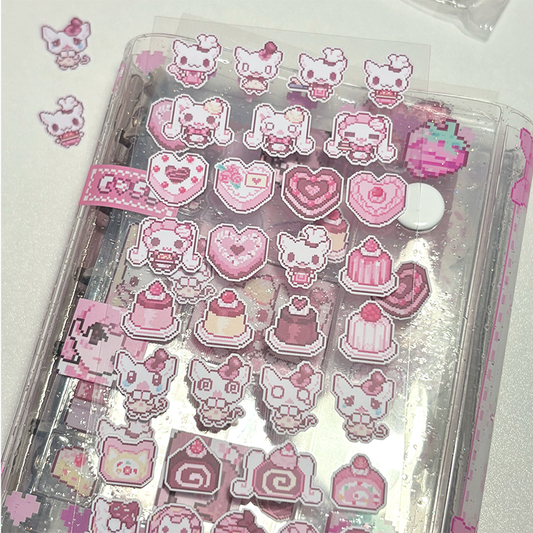 Ribbon Honey Cake Deco Sticker