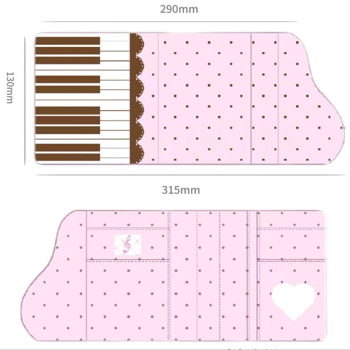 Kissnokiss M5 Dot Piano Journal Binder