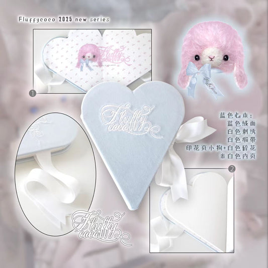 Fluffycoco Heart Shape Note Book