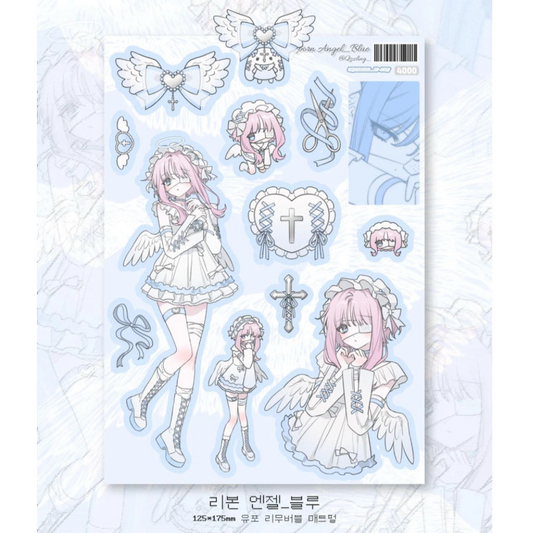 Qzzling Blue Angel Sticker