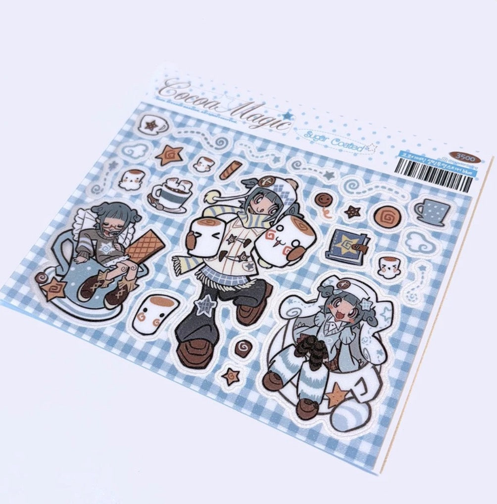 Invader Darling Cocoa Magic Sugar Coated Blue Sticker