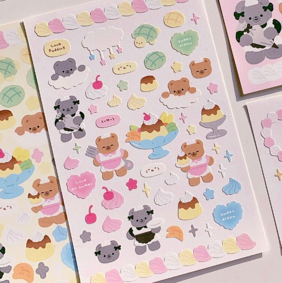 Malangcong Cream Bear Sticker