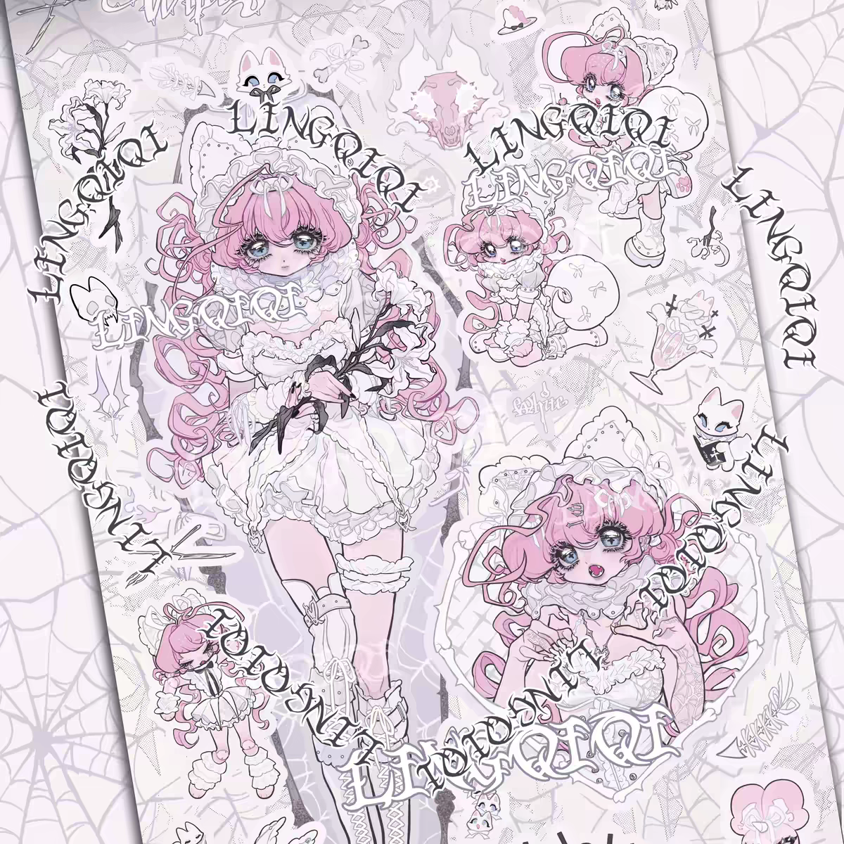 Lingqiqi Whitefox Sticker