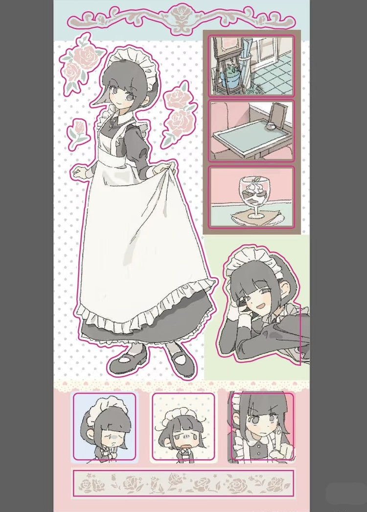 Kim Yunsu Maid Cafe Sticker