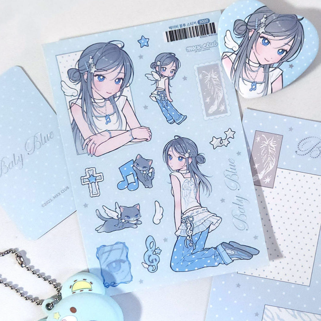 Mxx Club Babygirl Blue Sticker