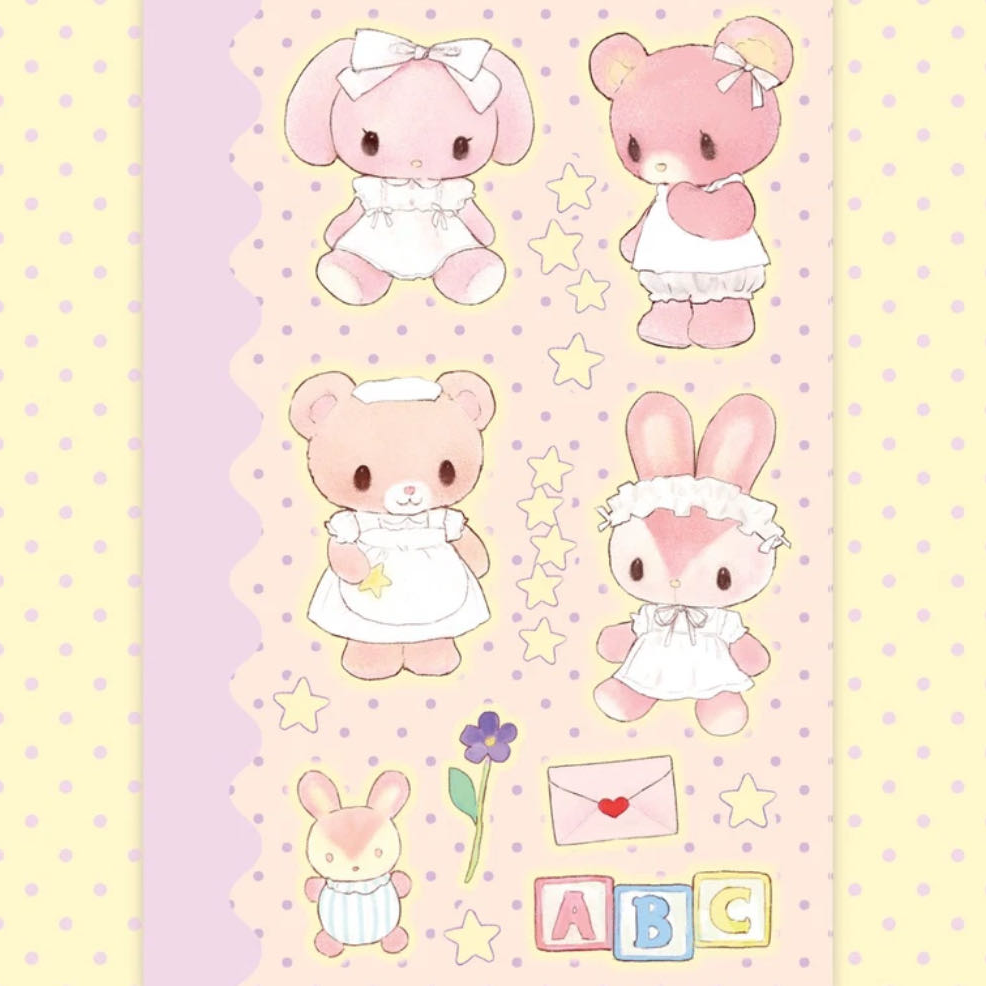 Heartwarmingclub Pastel Teddy Sticker