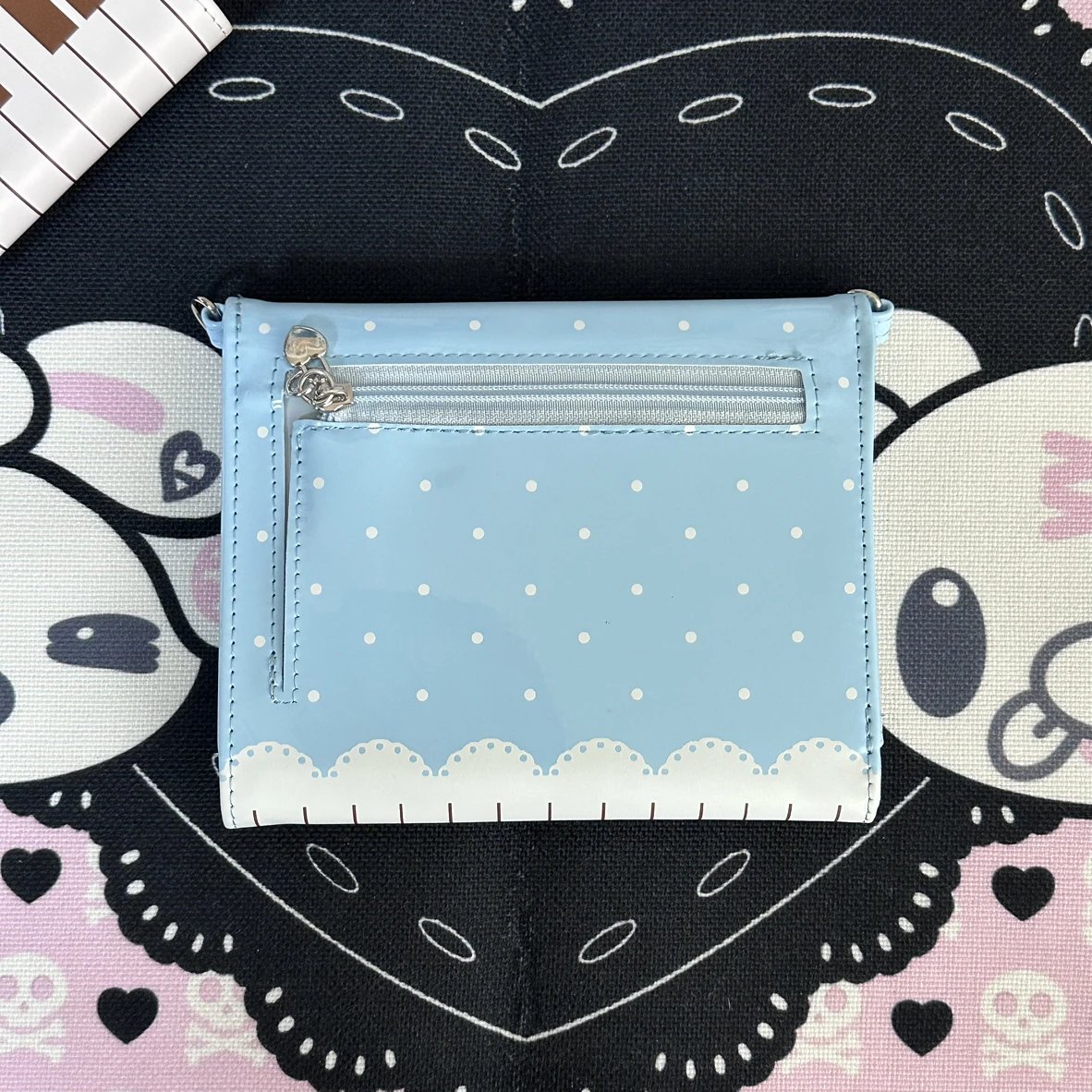 Kissnokiss Dot Piano Passport Holder 15x12.5cm
