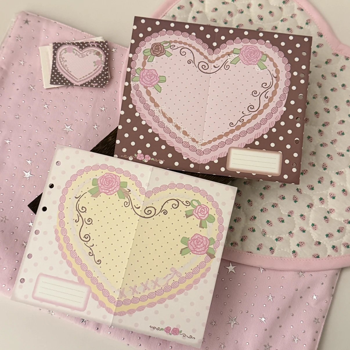 A7 Rose Cake Fold Refill Page