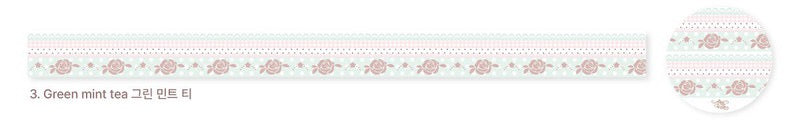 Pearly Button Rose Garden Washi Tape