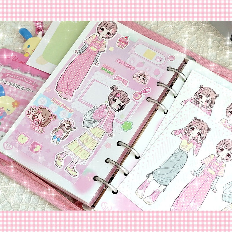 Ghost Peach Spring OOTD Sticker