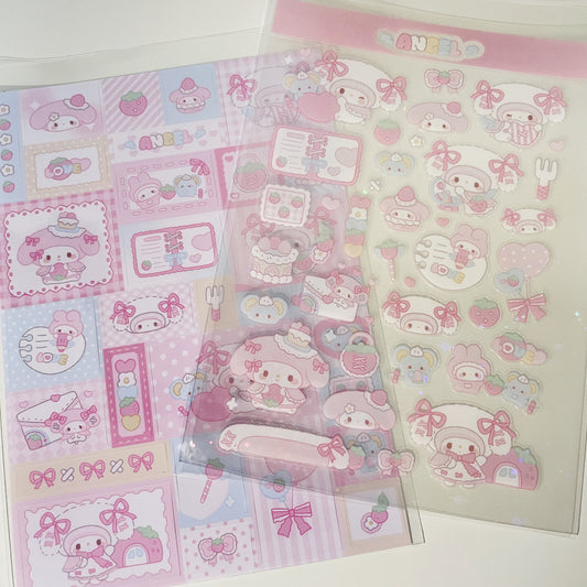 Strawberry Cake Melody Sticker