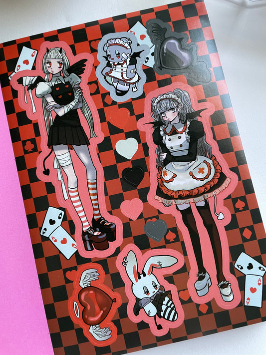 Domi World Sticker Book V1 Sticker Sheet