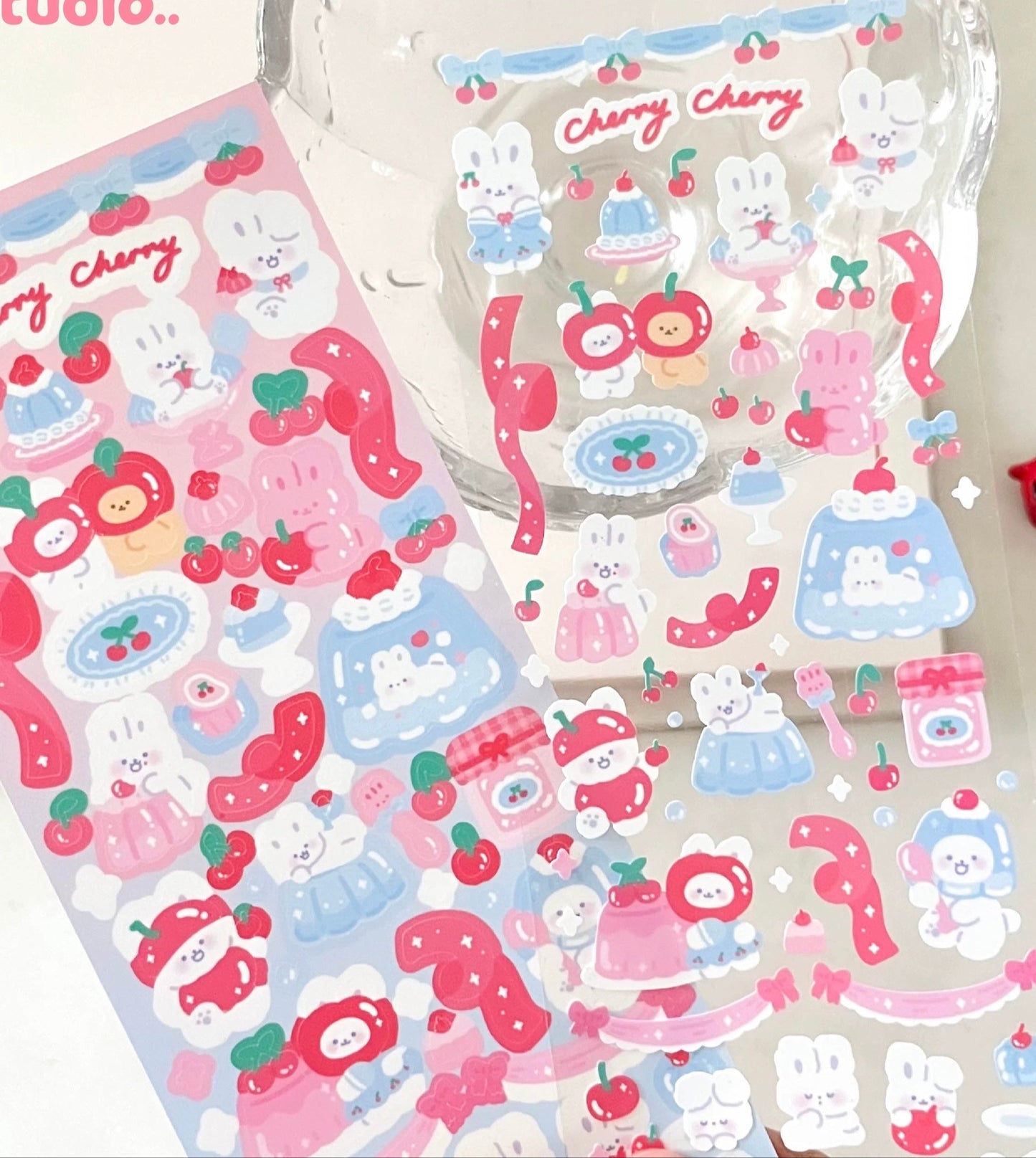 1DiuDiu Cherry Pudding Sticker