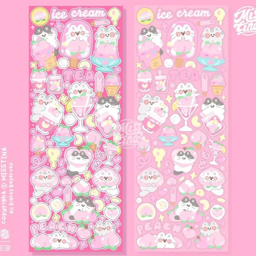 Misstina Peach Candy Sticker