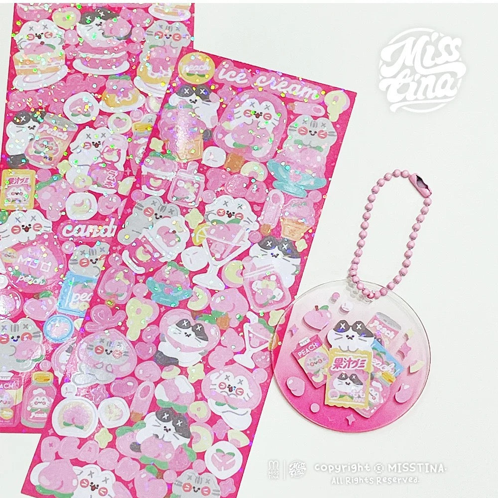 Misstina Peach Candy Sticker