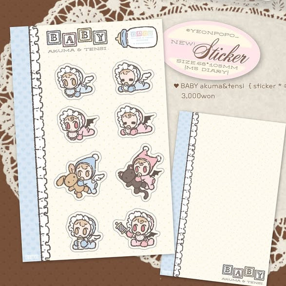 Yeonpopo Baby Akuma Tensi Sticker Pack