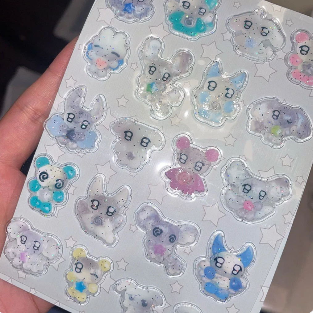 Huhuee Candy Twinkly Puffy Sticker