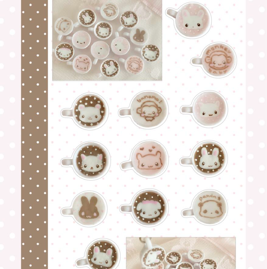 Moe Recipe Latte Sticker
