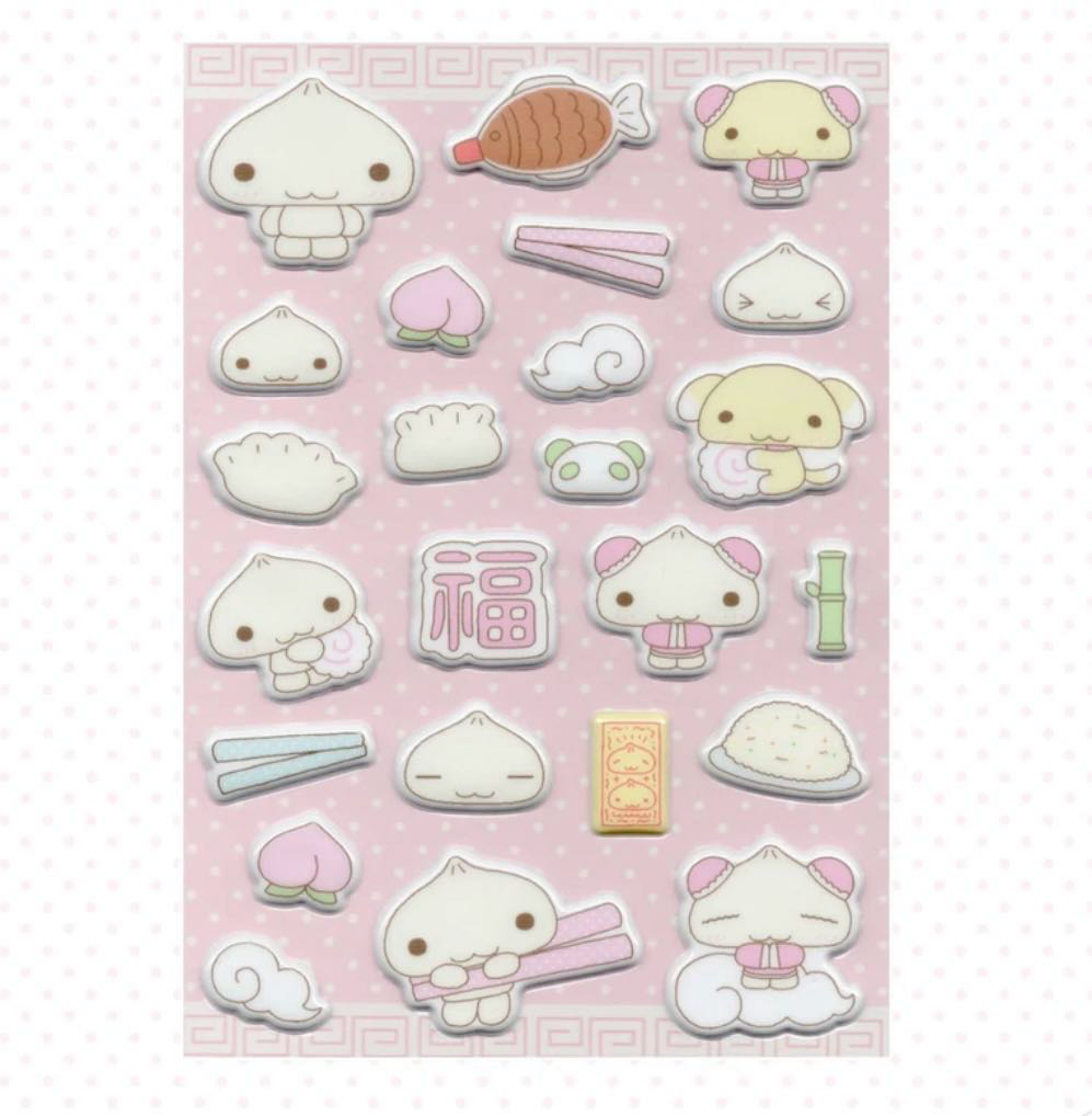 Wansoclub Dumpling Puffy Sticker