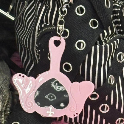 [Ribbon Honey] Mini Mirror Keychain