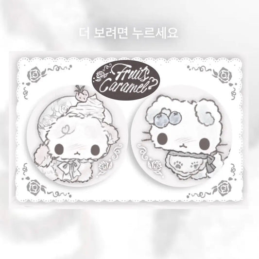 Natsu Nya Fruits Caramel Pin Button