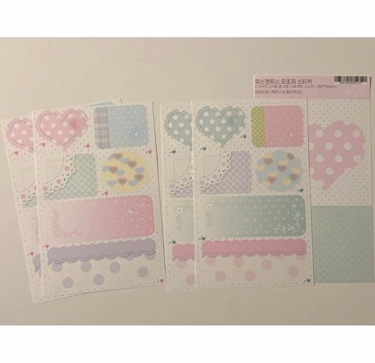 [Happiest] Peace & Peace Sticker Pack #1
