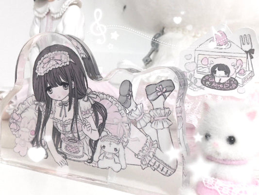 Milky Heart Sweet Atelier Acrylic Brick