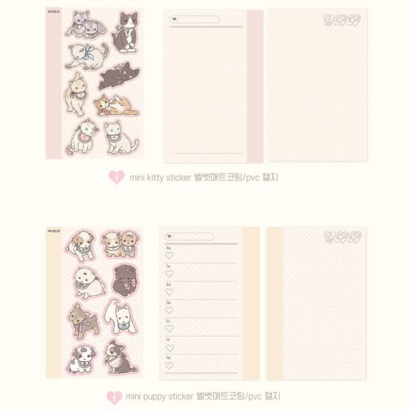 Yeonpopo Mini Kitty&Puppy Sticker
