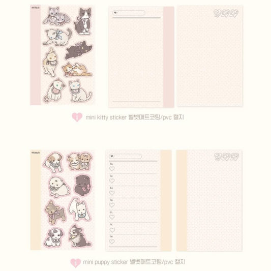 Yeonpopo Mini Kitty&Puppy Sticker