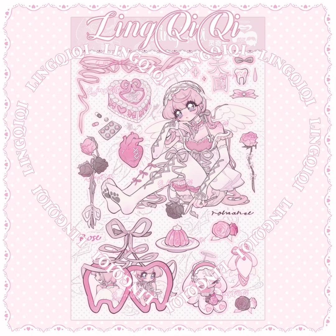 Lingqiqi Character Sandy Clear Sticker #2