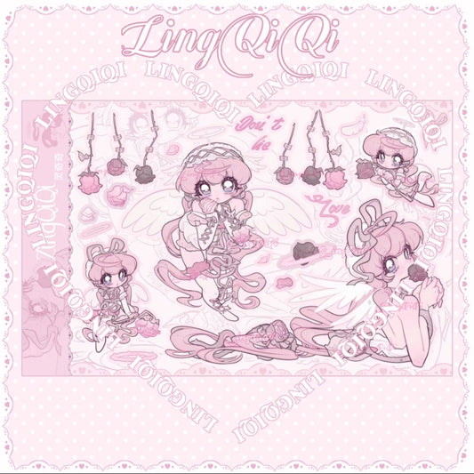 Lingqiqi Character Sandy Clear Sticker #3