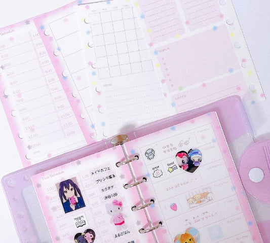 Mering A7 Suger Star Schedule Binder Refill Set