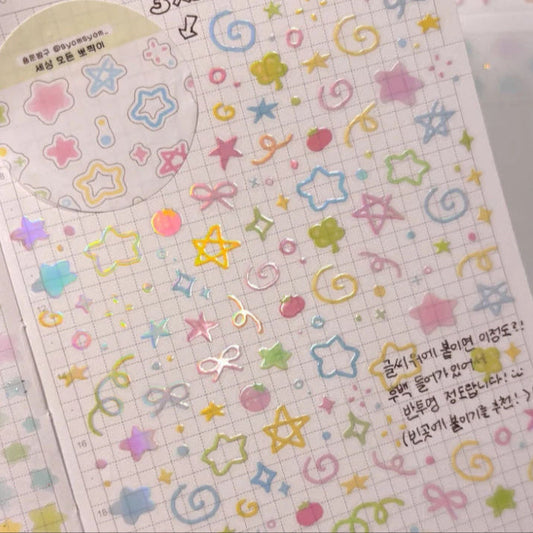 Syomsyom All The Cuties In The World Kiss Cut Masking Tape  [1 Loop Sample]