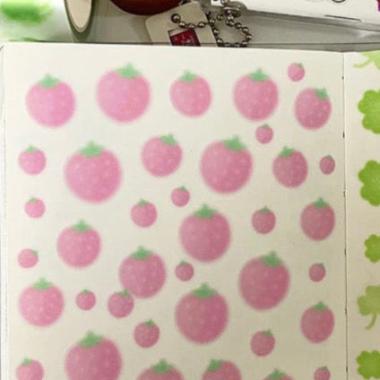 Strwberry Kiss Cut Masking Tape Sample