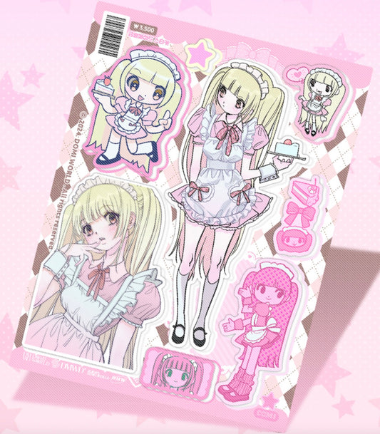 Domi World Blonde Maid Sticker