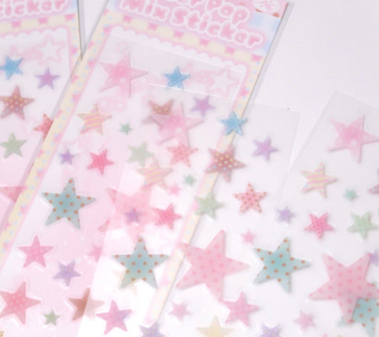 Pearly Button Star Pop Mix Sticker